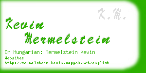 kevin mermelstein business card